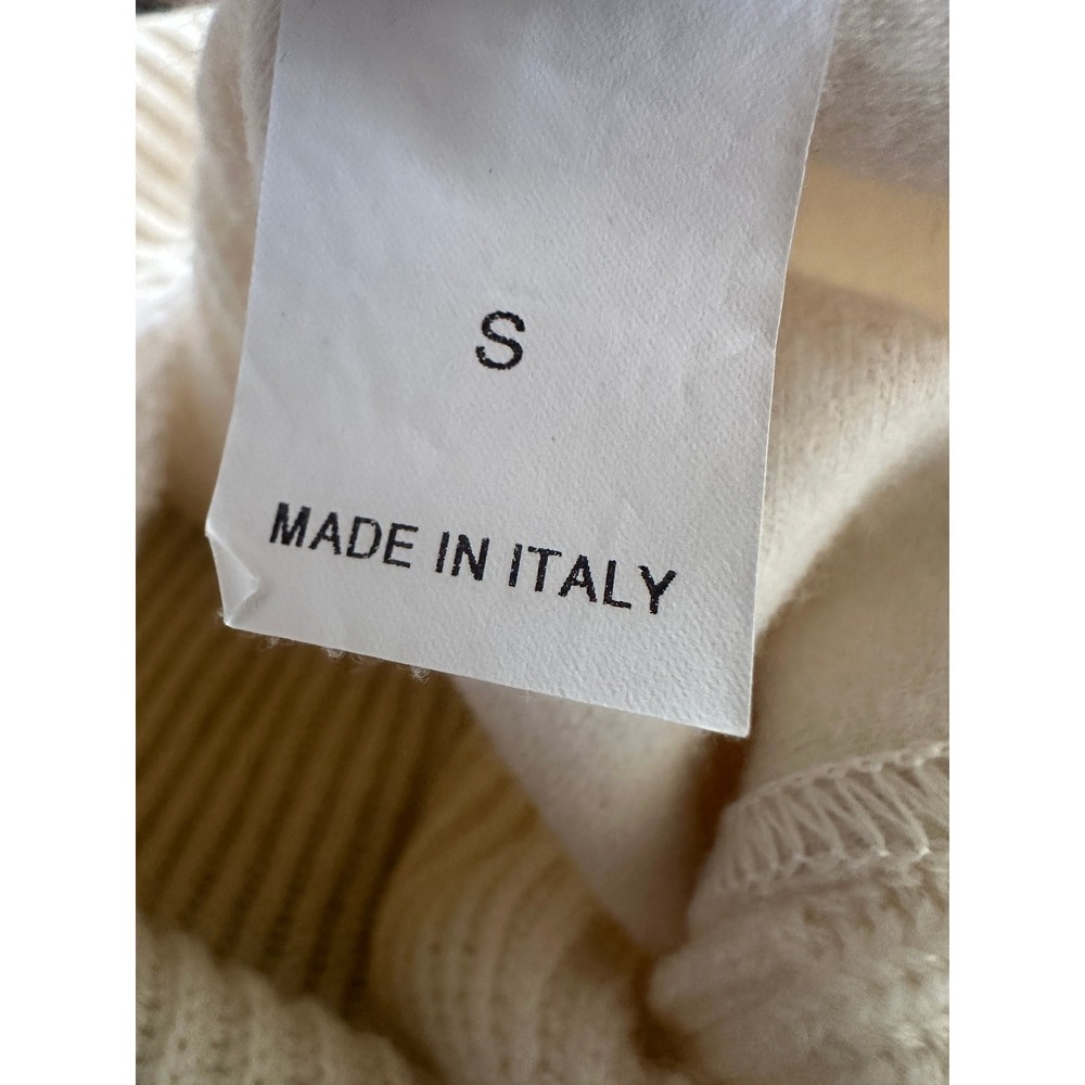 Brunello Cucinelli Cashmere Ribbed Full Zip Cardigan Cream Small Quiet Luxury - Picture 9 of 16